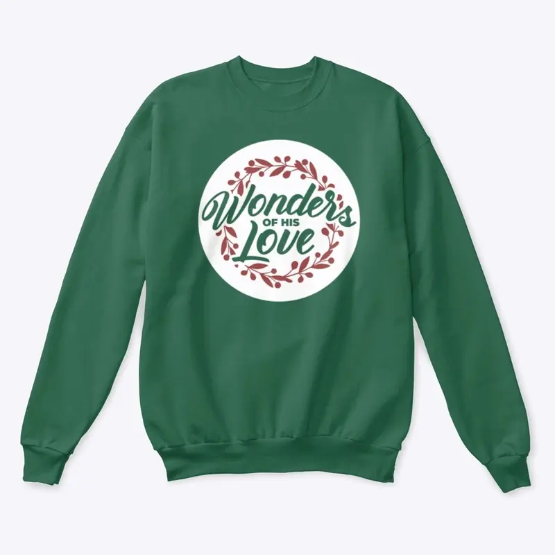 Wonder's Of His Love Crewneck (Green)