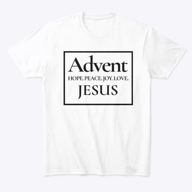 Advent White W/Black Graphic 