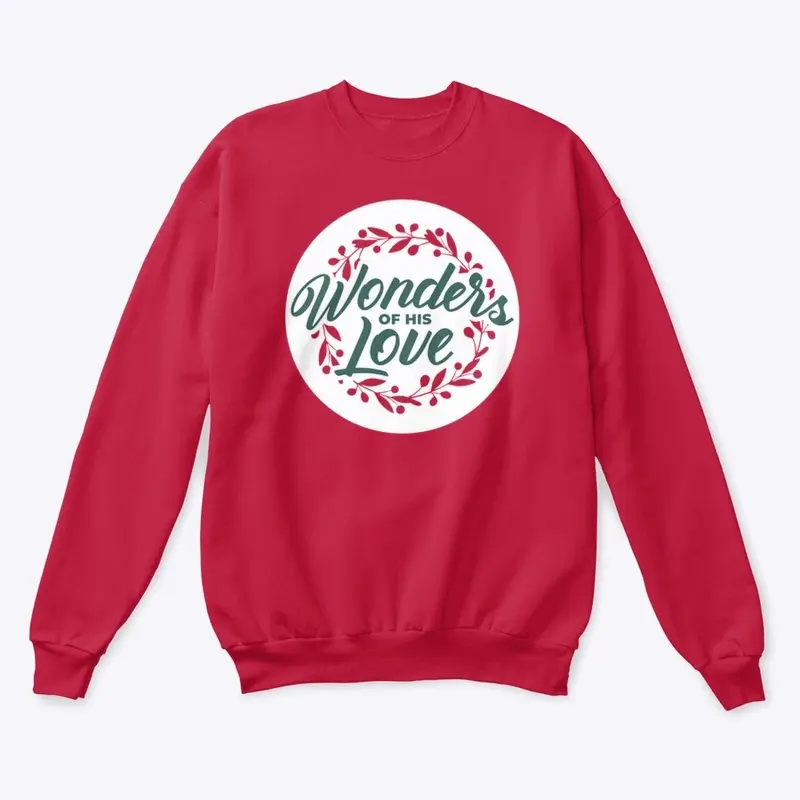 Wonder's Of His Love Crewneck (Red)